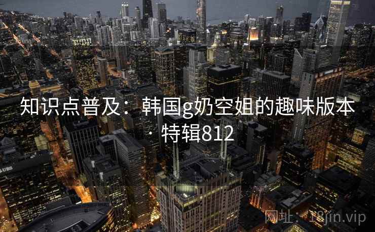 知识点普及：韩国g奶空姐的趣味版本 · 特辑812