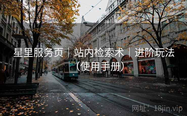 星里服务页｜站内检索术｜进阶玩法（使用手册）